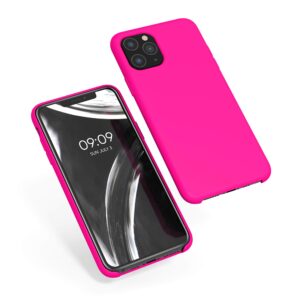 kwmobile Case Compatible with Apple iPhone 11 Pro Case - TPU Silicone Phone Cover with Soft Finish - Neon Pink