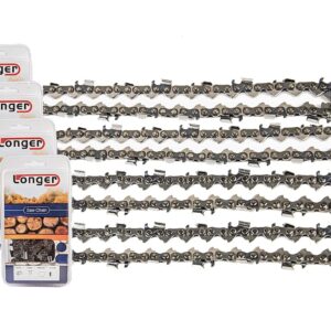 Jeremywell 24 Inch Full Chisel Chainsaw Chain Blade 84 Drive Links 3/8" Pitch 0.050'' Gauge Fits Stihl, Husqvarna, Johnsered (4 Pack)