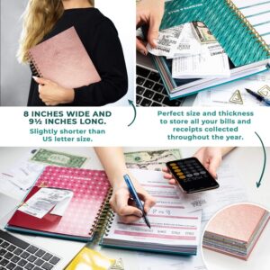 Clever Fox Budget Planner & Monthly Bill Organizer With Pockets. Expense Tracker, Budgeting Journal & Financial Book. Large, 8x9.5" (Rose Gold)