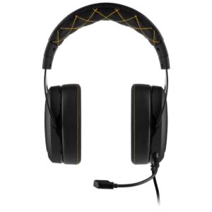 Corsair HS60 Pro – 7.1 Virtual Surround Sound PC Gaming Headset w/USB DAC - Discord Certified – Works with PC, Xbox Series X, Xbox Series S, Xbox One, PS5, PS4, and Nintendo Switch – Yellow