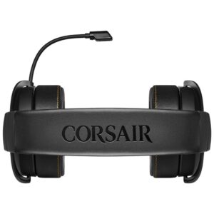 Corsair HS60 Pro – 7.1 Virtual Surround Sound PC Gaming Headset w/USB DAC - Discord Certified – Works with PC, Xbox Series X, Xbox Series S, Xbox One, PS5, PS4, and Nintendo Switch – Yellow