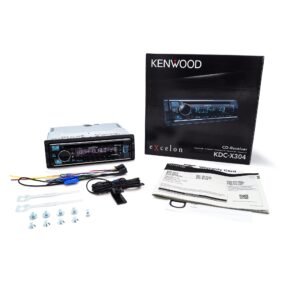 Kenwood KDC-X304 eXcelon CD Car Stereo Receiver w/Bluetooth Hands Free Calling, AM/FM Radio, USB, Amazon Alexa Built Ready, Variable Color Illumination