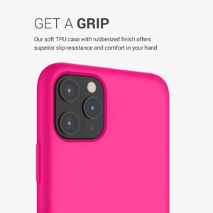 kwmobile Case Compatible with Apple iPhone 11 Pro Max Case - TPU Silicone Phone Cover with Soft Finish - Neon Pink