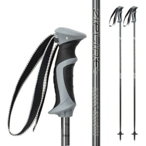 ski poles graphite carbon composite - zipline lollipop u.s. ski team official supplier (gray carbon, 46" in./117 cm)