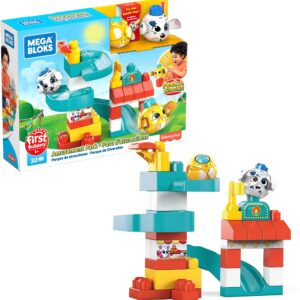 Mega Bloks Peek A Blocks Amusement Park with Big Building Blocks, Building Toys for Toddlers (30 Pieces)