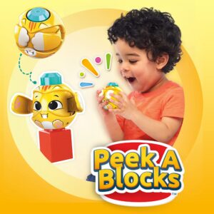 Mega Bloks Peek A Blocks Amusement Park with Big Building Blocks, Building Toys for Toddlers (30 Pieces)