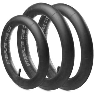 two 16'' x 1.5/1.75 r and one 12.5'' x 1.75/2.15 f premium explosion proof inner tire tube for all bob revolution & stroller strides - bob stroller tire replacement set [3 pack] steerling tire co.