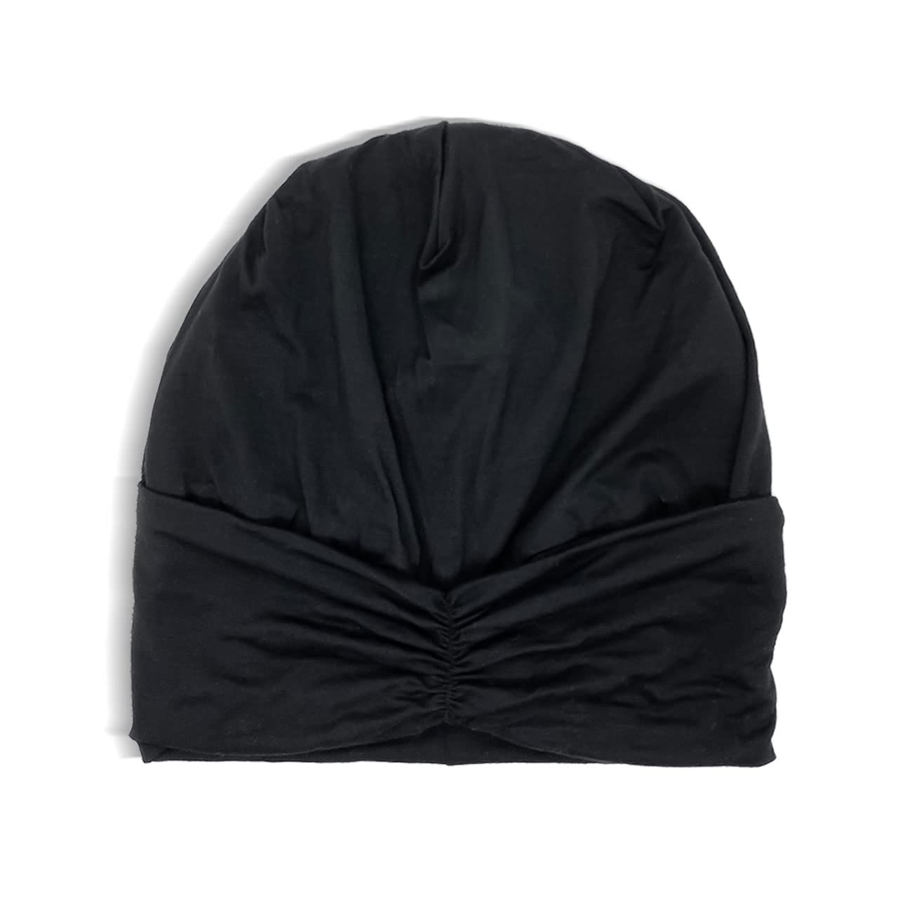 Kitsch Satin Lined Beanie for Women - Satin Beanie Night Cap, Satin Sleep Cap, Slouchy Beanie, Hair Cover for Sleeping, Softer Than Silk Bonnet for Sleeping, Satin Hair Cap Sleep Beanie (Black)