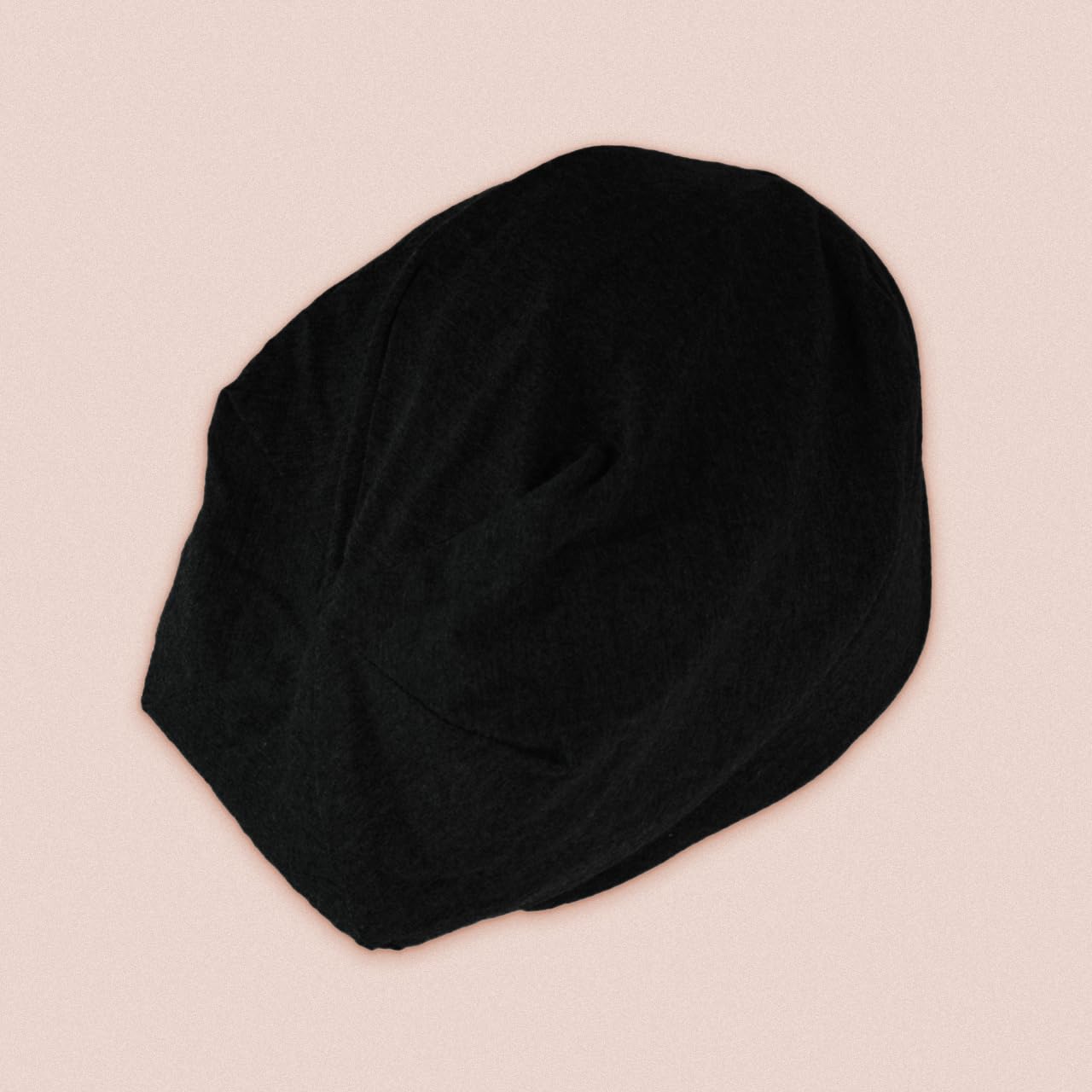 Kitsch Satin Lined Beanie for Women - Satin Beanie Night Cap, Satin Sleep Cap, Slouchy Beanie, Hair Cover for Sleeping, Softer Than Silk Bonnet for Sleeping, Satin Hair Cap Sleep Beanie (Black)