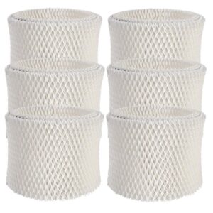 itidyhome 6-pack humidifier wicking filters replacement compatible for honeywell hac-504, hac-504aw, hcm-350, hcm-300t, hcm-600, hcm-710, hcm-315t series humidifiers
