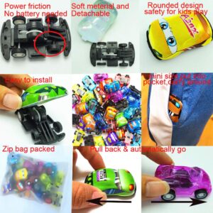 Himeeu 40 Pcs Pull Back Vehicles Mini Car Toys Friction Powered Racing Cars for Preschool Toddlers Boys & Girls Birthday Party Favors for Kids Gifts