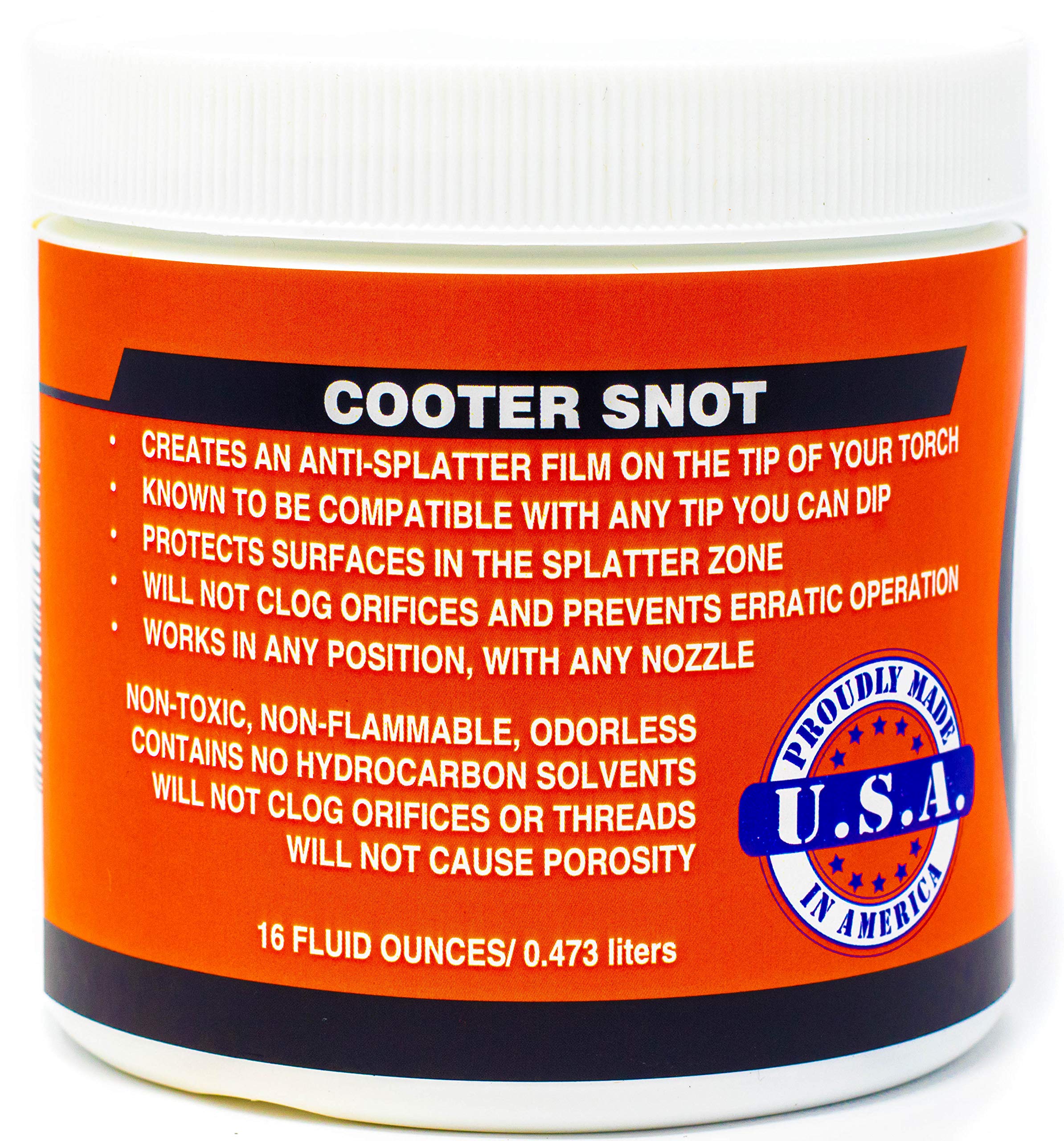 CritterGoo - Cooter Snot Tip Dip | Anti Spatter Welding Nozzle Gel, Tip Cleaner, Non-flammable, Silicon free (16 oz)