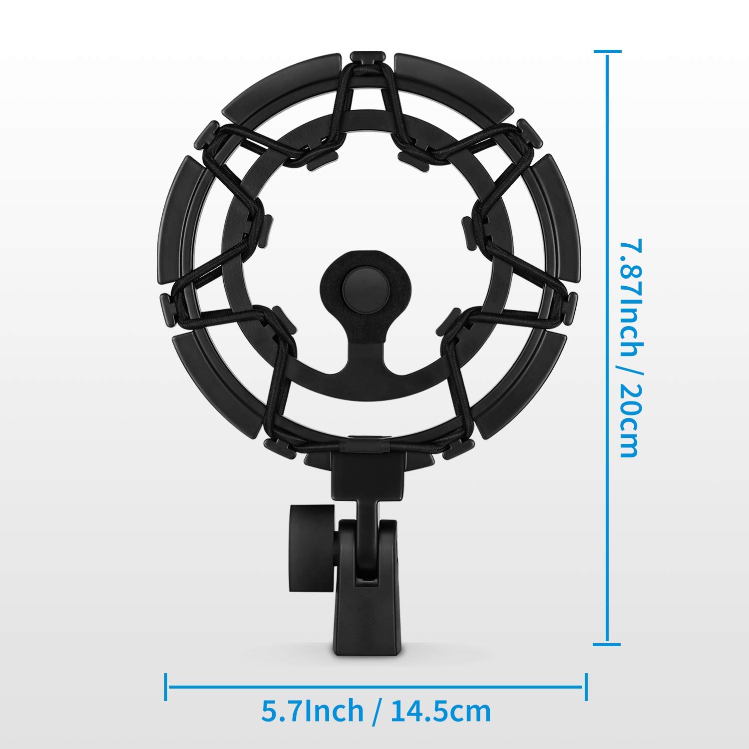 Moukey Microphone Shock Mount Compatible with Blue Yeti/Yeti Pro/Snowball/Yeticaster Mic and other Large Microphones Except for Yeti Pro X, MMs-7