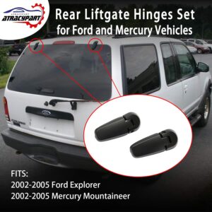 Rear Window Hinge Set Liftgate Glass Hinge Right & Left | for 2002-2005 Ford Explorer, Mercury Mountaineer | Replaces# 2L2Z-78420A68-AA, 3L2Z-78420A68-AC, 3L2Z-78420A69-AC, 924-160