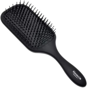 giorgio detangling paddle brush - large air cushion paddle brush with ball tip tourmaline bristles-anti static paddle brush for men and women hair care,wet or dry, hair styling tool for blow drying