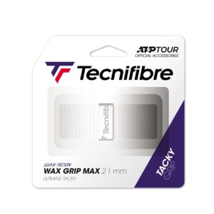 tecnifibre unisex_adult wax max grip 1er pack - weiß overgrip, white, standard size