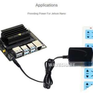 Waveshare Power Supply Applicable for Jetson Nano 5V/4A OD 5.5mm ID 2.1mm (US Adapter only)