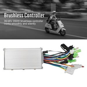 VGEBY Ebike Motor Controller, Aluminium Alloy 36V/48V 350W Brushless Controller for Electric Bicycle Electric Scooter