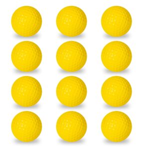 franklin sports foam practice golf balls - indoor + outdoor training golf balls - best for chipping + putting practice - official size golf balls - 12 pack