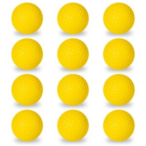 Franklin Sports Foam Practice Golf Balls - Indoor + Outdoor Training Golf Balls - Best for Chipping + Putting Practice - Official Size Golf Balls - 12 Pack