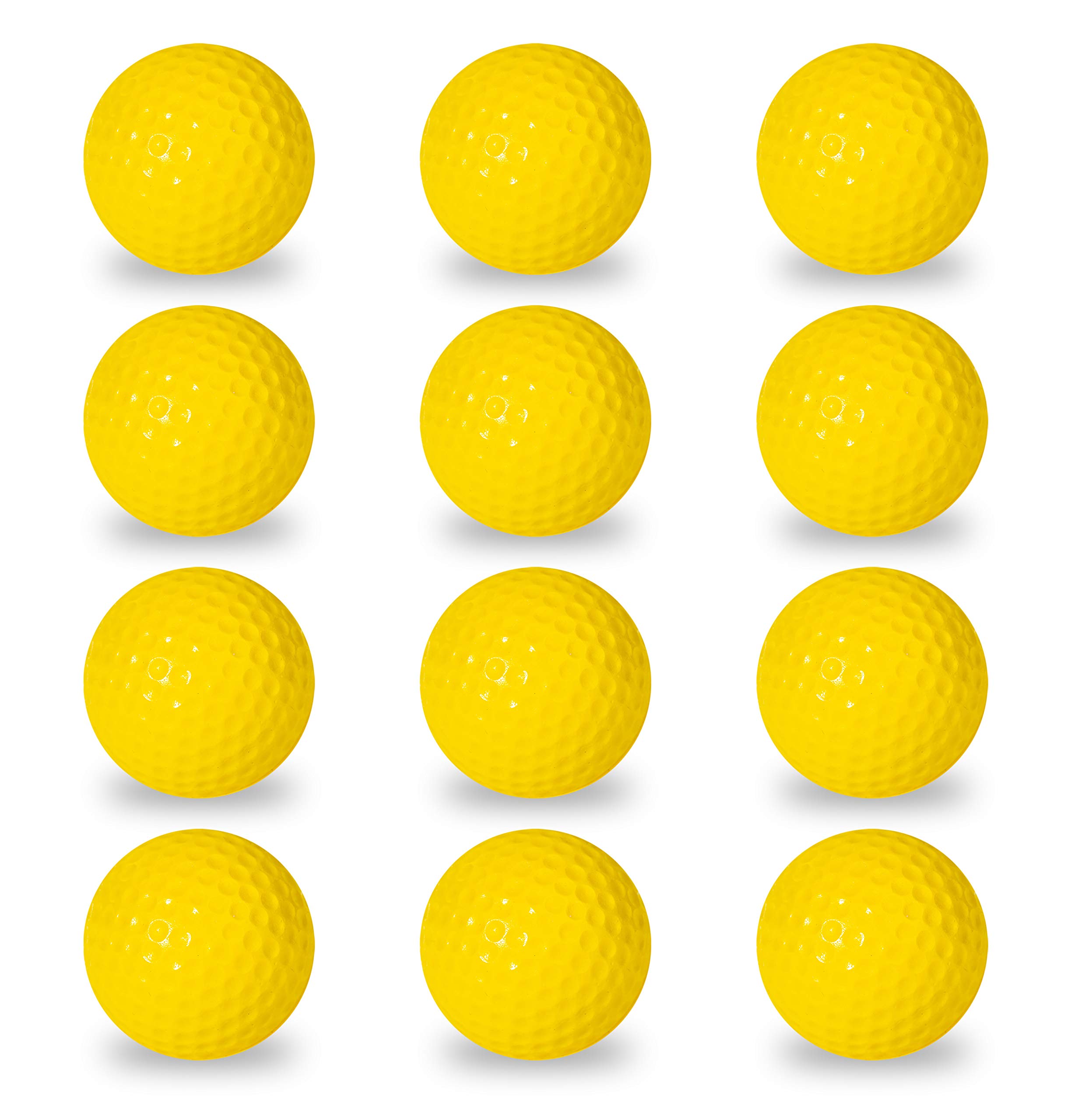 Franklin Sports Foam Practice Golf Balls - Indoor + Outdoor Training Golf Balls - Best for Chipping + Putting Practice - Official Size Golf Balls - 12 Pack