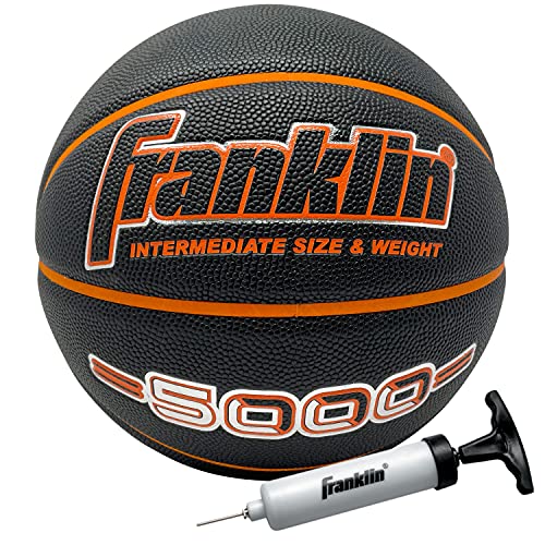 Franklin Sports 5000 Women's Basketball - 28.5" Girl's Basketball - Official Indoor Basketball - High School + College Game Ball - Air Pump Included