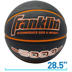 Franklin Sports 5000 Women's Basketball - 28.5" Girl's Basketball - Official Indoor Basketball - High School + College Game Ball - Air Pump Included