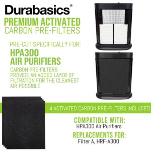 Durabasics Pre-Filters for Honeywell HPA300 Replacement Filters, Honeywell Prefilter A, Honeywell Filter A, Prefilter for Honeywell Air Purifier, Honeywell Pre Filter Replacement, HRF-AP1-4 Pack