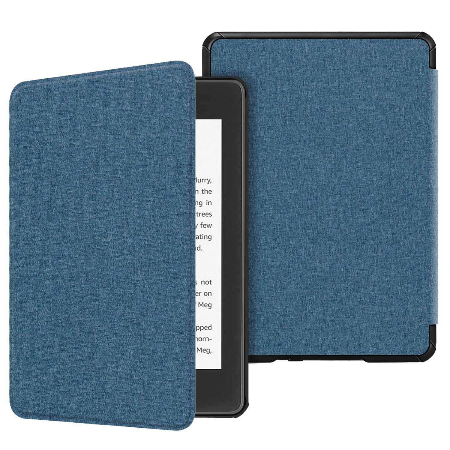 Fintie Slimshell Case for 6" Kindle Paperwhite (10th Generation, 2018 Release) - Premium Lightweight PU Leather Cover with Auto Sleep/Wake for Amazon Kindle Paperwhite E-Reader, Twilight Blue