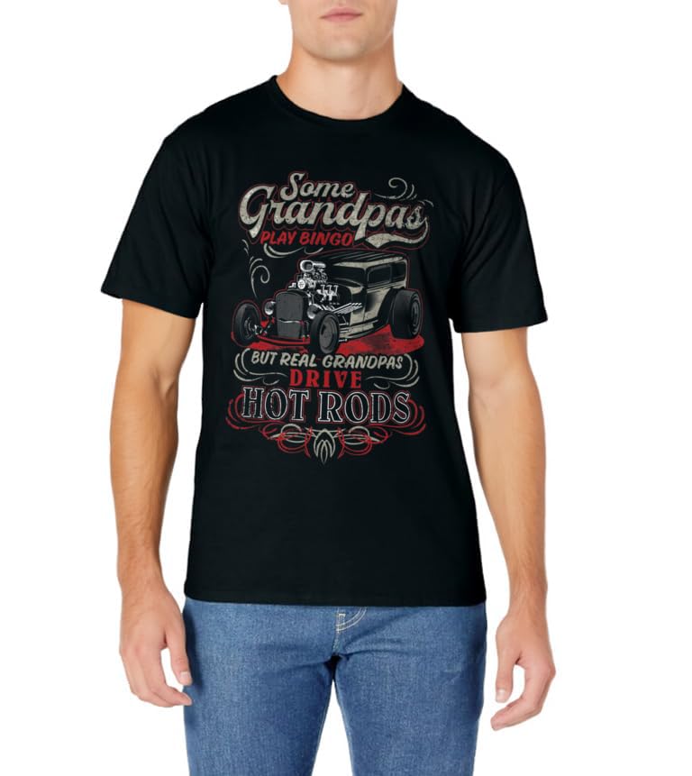 Vintage Hot Rod Grandpa T-Shirt