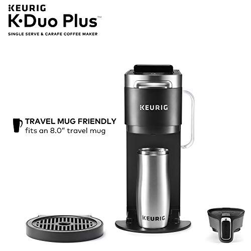 Keurig K-Duo Plus Coffee Maker, Single Serve K-Cup Pod and 12 Cup Carafe Brewer, with Green Mountain Ground Coffee Favorites Collection, 12 oz Bagged, 3 Count