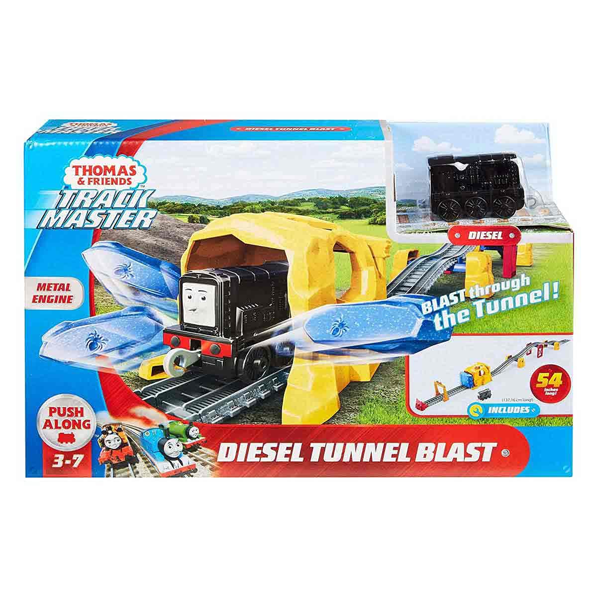 Thomas & Friends Diesel Tunnel Blast Train Set, die-cast engine and track set for preschoolers ages 3 years & older