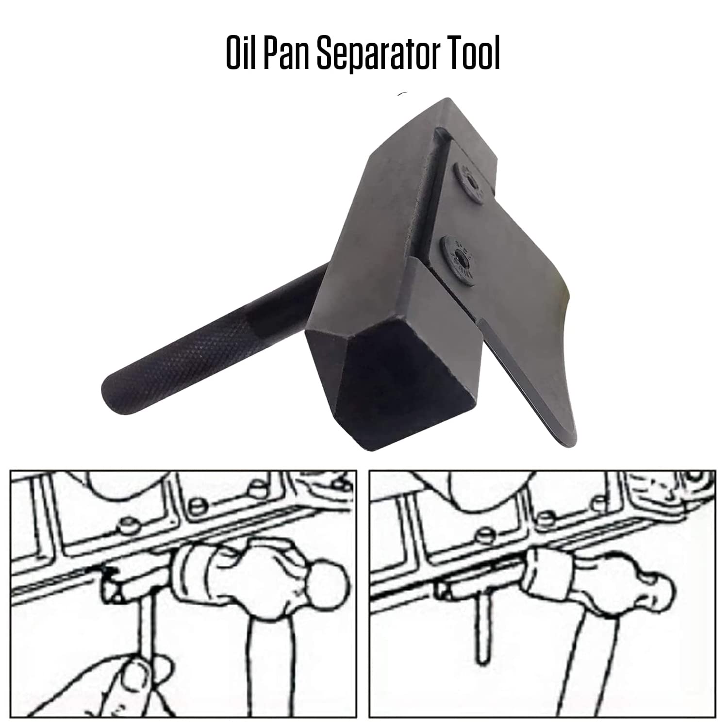 VKALTUL Oil Pan Separator Tool, Engine Transmissions Oil Pan Separator Tool Compatible Fit for Benz/BMW Car Repair Tool, RTV Sealant Removal Tool, Lisle Tools