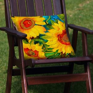 Toland Home Garden 761235 Set of 2 Sunny Sunflowers Fall Pillow Covers 18x18 Inch Flower Outdoor Square Indoor Decorative Throw Pillows