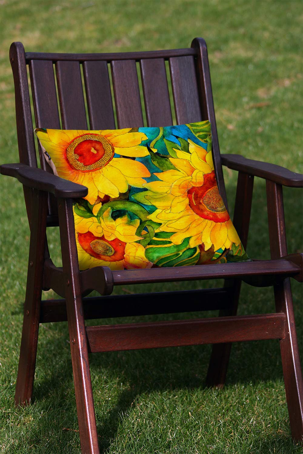 Toland Home Garden 761235 Set of 2 Sunny Sunflowers Fall Pillow Covers 18x18 Inch Flower Outdoor Square Indoor Decorative Throw Pillows