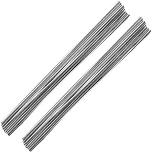 aluminum welding rods, 20-pack universal low temperature aluminum welding cored wire for electric power, chemistry, food, silver 0.08 x 10in/2 x 250mm (20-pack)