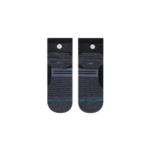 Stance Run Qtr St Socks (Small, Black)