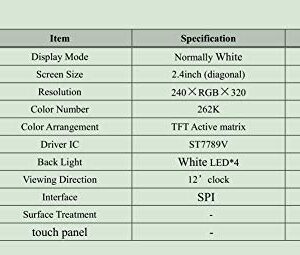 SANZAMELIN 2.8 inch 240 * 320 TN TFT LCD Screen Display with ST7789V Driver IC LCD Module