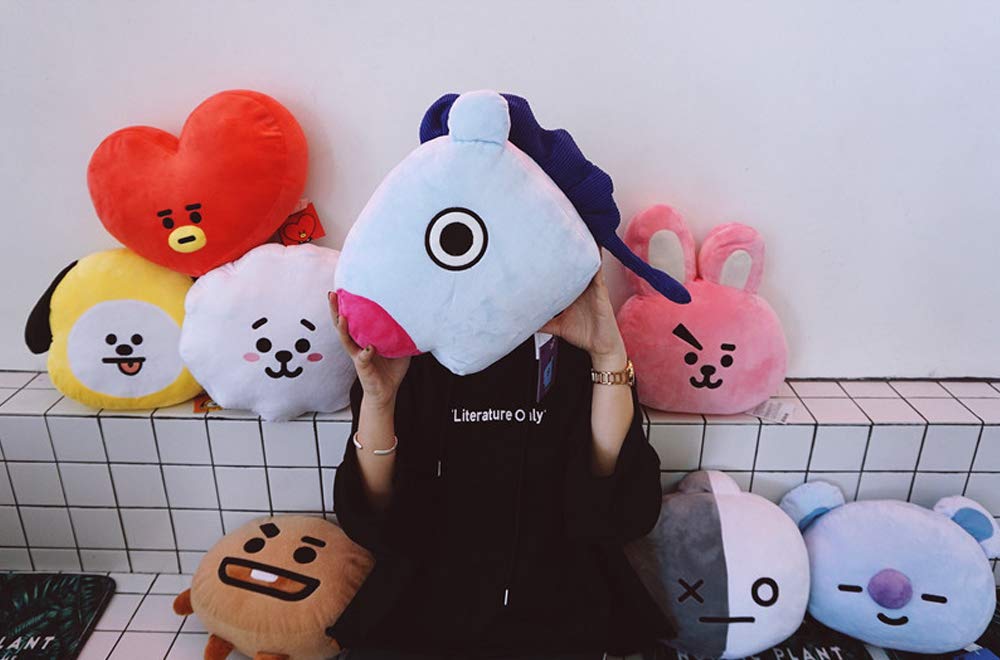 Lerion Pillow Doll Plush Small Plush Puppets Toy Bangtan Boys Throw Pillow Cushion,11.8 Inches (Tata)