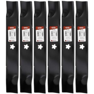 oregon 6 pk 195-085 lawn mower blade fits husqvarna 510417801 539112079 18"