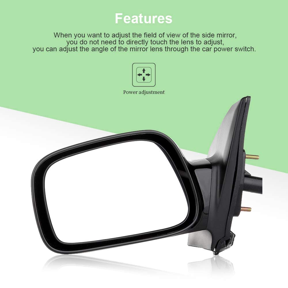 SCITOO Side View Mirror Driver Side Mirror Fit Compatible with 2003 2004 2005 2006 2007 2008 for Toyota Corolla 8794002380 TO1320178 Power Adjustment