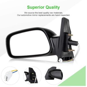 SCITOO Side View Mirror Driver Side Mirror Fit Compatible with 2003 2004 2005 2006 2007 2008 for Toyota Corolla 8794002380 TO1320178 Power Adjustment