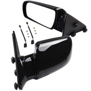 SCITOO Side View Mirrors A Pair of Mirrors Fit Compatible with 1988-1999 for Chevy C1500 C2500 C3500 for Chevy K1500 K2500 K3500 1995-2000 for Chevy Tahoe Manual Folding 15036360