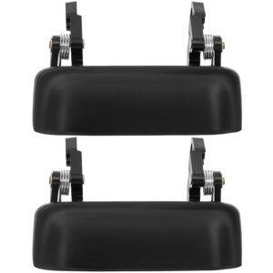 eccpp door handles exterior outside outer front driver passenger side for 1998-2011 for ford ranger black(2pcs)