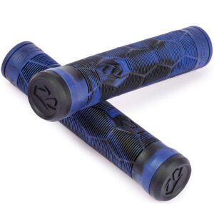 fuzion pro scooters hex grips bmx bike grips (blue & black swirl)