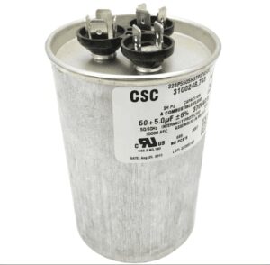 dometic 3312195.000 air conditioner motor capacitor 60/5 mfd