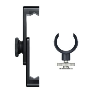 shure motiv replacement phone clamp and mic clip for mv88+ (amv-pc)