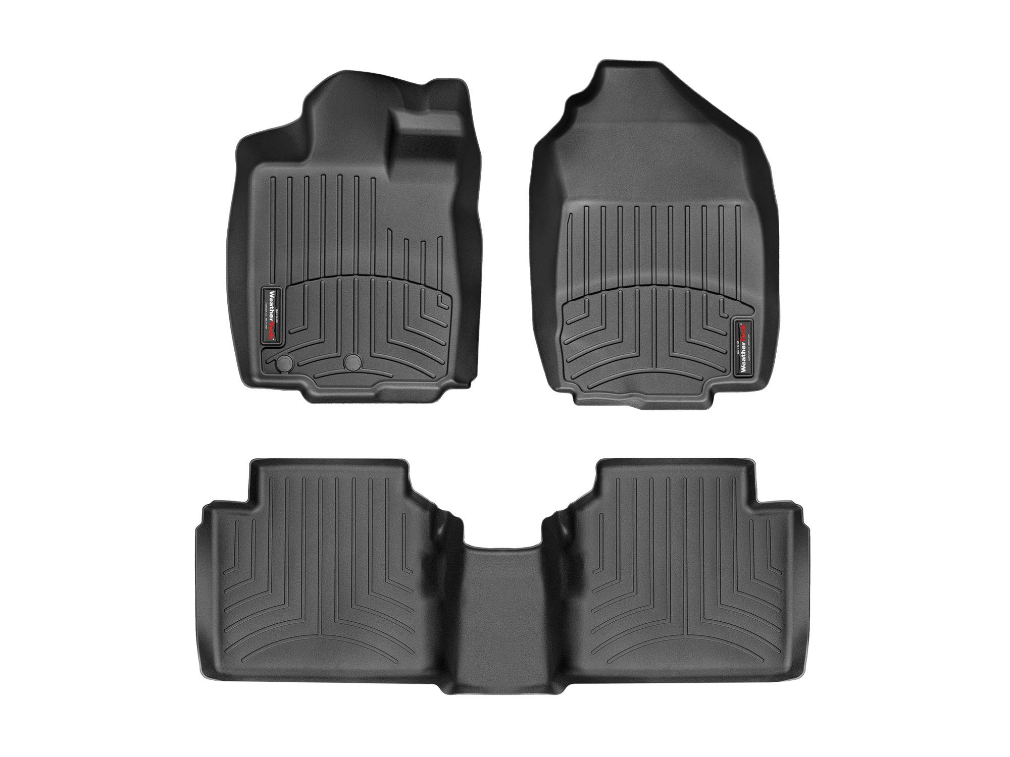 WeatherTech Custom Fit FloorLiners for Fusion, MKZ - 1st & 2nd Row (442991-441083), Black