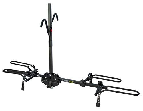 Swagman XTC2 TILT Hitch Mount Bike Rack , Black, 1-1/4" and 2" hitch receiver, class 2 or higher