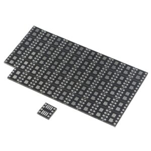 jiuwu 8 pin double-side prototype printed circuit pcb adapter universal board protoboard so msop tssop soic sop8 to dip8 for diy soldering and electronic project